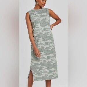 Universal Thread Green Camo Midi Dress XL